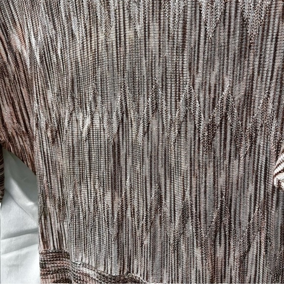 SUZY Shier dusty rose striated top size medium - Picture 7 of 7